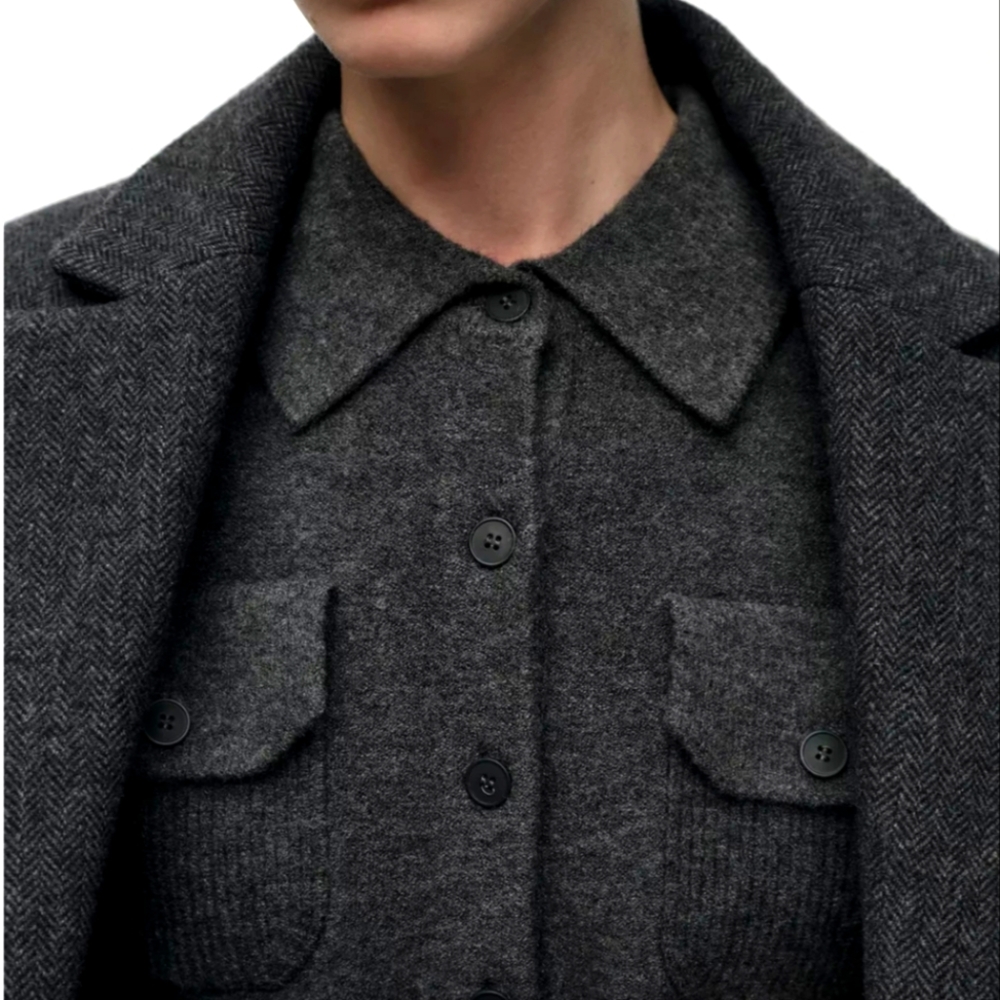 Zara POLO Knit CARDIGAN